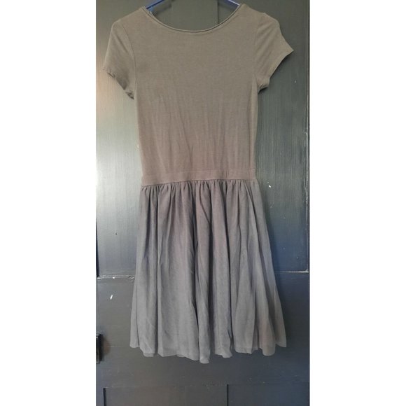 United Colors of Benetton womens grey midi scoop neck fit and flare dress size S - Picture 5 of 12